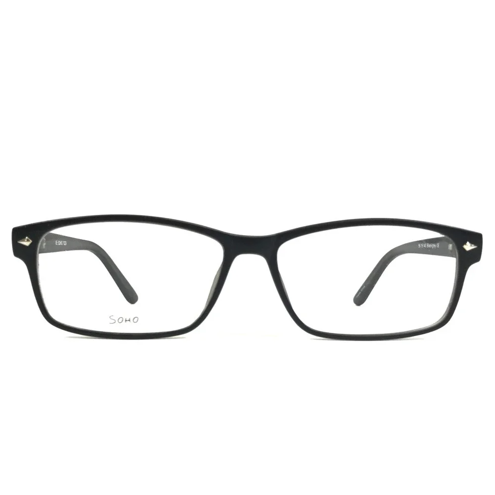 Soho Collection Eyeglasses Frames SOHO 1029 Black/Grey Rectangle 56-15-140